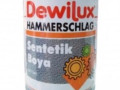 Эмаль DEWILUX молотковая 9006 черная 0,75л