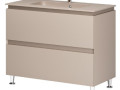 Тумба+Мойка LORETTO 100 напольная  FUME MAT Plaza (F)