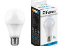 25459 Лампочка светодиодная Feron 10W 230V E27 6400K A60, LB-92