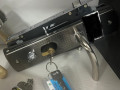 РУЧКА для железной двери 6609 L левая с замком, сердцевиной, ключом