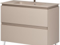 Тумба+Мойка LORETTO 80 напольная FUME MAT Plaza (F)
