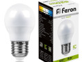 25805 Лампочка светодиодная Feron 9W 230V E27 4000K G45 LB-550
