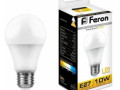 25457 Лампочка светодиодная Feron 10W 230V E27 2700K A60, LB-92