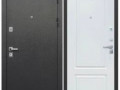 Дверь металлическая Толстяк 860L Букле черный Белый ясень