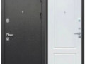 Дверь металлическая Толстяк 860R Букле чёрный Белый ясень