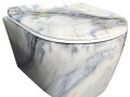 Унитаз подвесной VILONTY VL T-203-3 Elegante белый мрамор с сиденьем