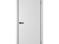 Дверь Эмалит серебристый N01 900*2200(чёрн.алюм.кромка с 4-х сторон,магн.защёлка