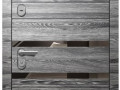 Дверь Орфей 611 Графит-айс Вяз каньон вековой/зеркало 0,8 левая