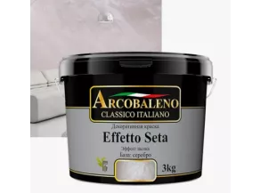 Декор Краска Радуга ARCOBALENO Effeto Seta 3D база серебро 1кг