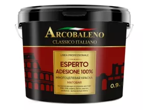 Краска ARCOBALENO Esperto Adesione 100% для фасадов и интерьера 2,7л БАЗА С