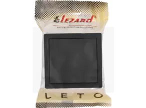 752-4200-100 LETO Выключатель 1-клавишный черный бархат матовый