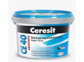 Затирка для межплиточных швов Ceresit СЕ40 серебристо-серый 2кг