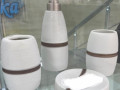 Набор 4 предмета керамика белый с полосой