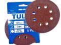 Диск шлиф Tulex 125 Р320 8 отверстий на велюровой основе 85202-125-320 5шт в уп