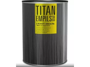 Грунт эмаль по ржавчине Ореол TITAN 2,7кг черная матовая