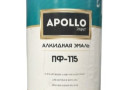 Эмаль APOLLO Paint ПФ-115 черная 0,8кг