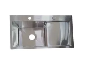 Мойка Gloria KB784301R кухонная 780х430х230х3мм+0,7мм сатиновая нержавеющая сталь