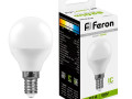 Лампочка светодиодная Feron 9W 230V E14 4000K G45 LB-550