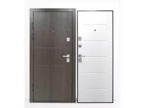 Дверь металлическая STRONG 1014 МДФ/МДФ Ясень Царга 860*2050 Левая