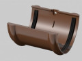 Муфта желоба ПВХ коричневый Технониколь