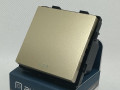 130104 Выкл Auroom 1-ый Linea 250V-10A Золото soft