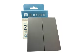 130203 Выкл Auroom 2-ой Linea 250V-10A Серый soft