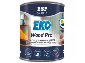 Краска Радуга Eko Wood Pro акриловая полумат для дерева и мебели 0,9л