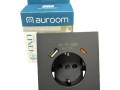 142102 Розетка USB+TYRE Auroom 1-ая 20W Linea Черный