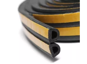 Уплотнитель Профиль D черный 12х10мм 25п/м ZOOM