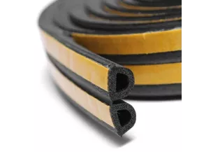 Уплотнитель Профиль D черный 14х12мм 20п/м ZOOM