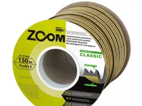 Уплотнитель Профиль Е белый 9х4мм 75п/м ZOOM