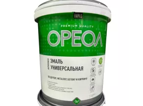 Эмаль ОРЕОЛ акрил бел глянц 2,5кг 1364