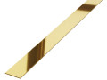 Профиль плоский 20х3050мм золото глянцевый