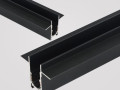 Рельс магнитный потолочный гипс с фиксатором 2м черный