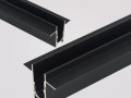 Рельс магнитный потолочный гипс с фиксатором 3м черный