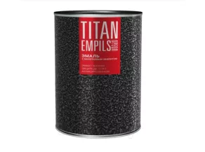 Эмаль Ореол TITAN молотковый эффект чёрная 2,5 кг (3406)