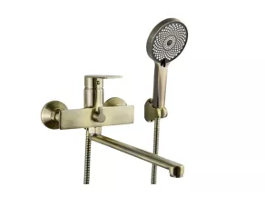 СМЕСИТЕЛЬ JP0004405 для ванны с длинным гусаком бронзовый Atlas Jupiter