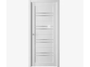 Дверь D1 Сатинат Белый бьянко ПО 900х2000