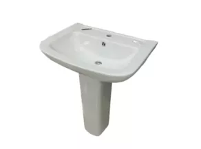 Умывальник Arta-62 с пьедесталом белый керамический