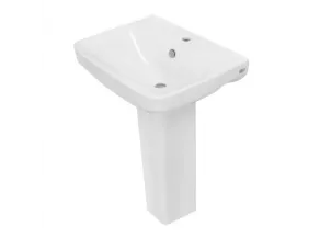 Умывальник с пьедесталом Mina белый керамический