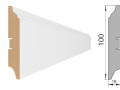 Плинтус МДФ B 100 12шт в уп