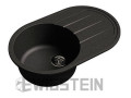 Мойка мрамор Elegant R50F черная 752*470