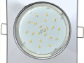 Светильник LED ECOLA квадр хром GX53-H4 FC53N4ECB 41*107