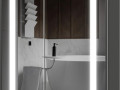 Шкаф зеркальный Silver  70 графит