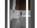 Шкаф зеркальный Silver  60 графит