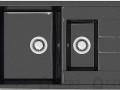 Мойка глянцевая Блонди Z210Q4 (черный)+Сифон GRAND двойной 31/2(Ани Грот)