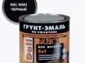 Грунт эмаль по ржавчине DALI черный 0.75л