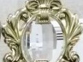 Наконечник для гардины №3 стекло плоское золото 28мм