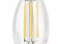 Лампочка  Lanbos СА37 9вт Е14 6000К свеча на ветру LED
