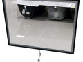 Зеркало  LED 110D (133) 80х60 черная рама